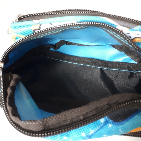 Everest Donuts Coffee Candy Print Blue Fanny Pack - Picture 5 of 11